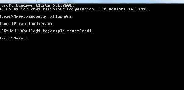 dns onbellegi nasil temizlenir