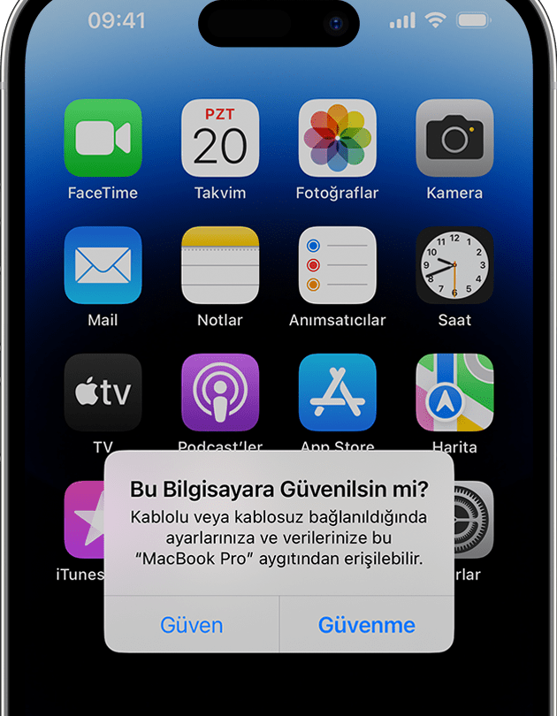 iphoneda bir bilgisayara nasil guvenilir