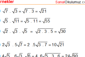 Karekökler Nasıl Çarpılır?