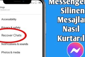 Silinen Facebook Mesajları Nasıl Geri Getirilir?