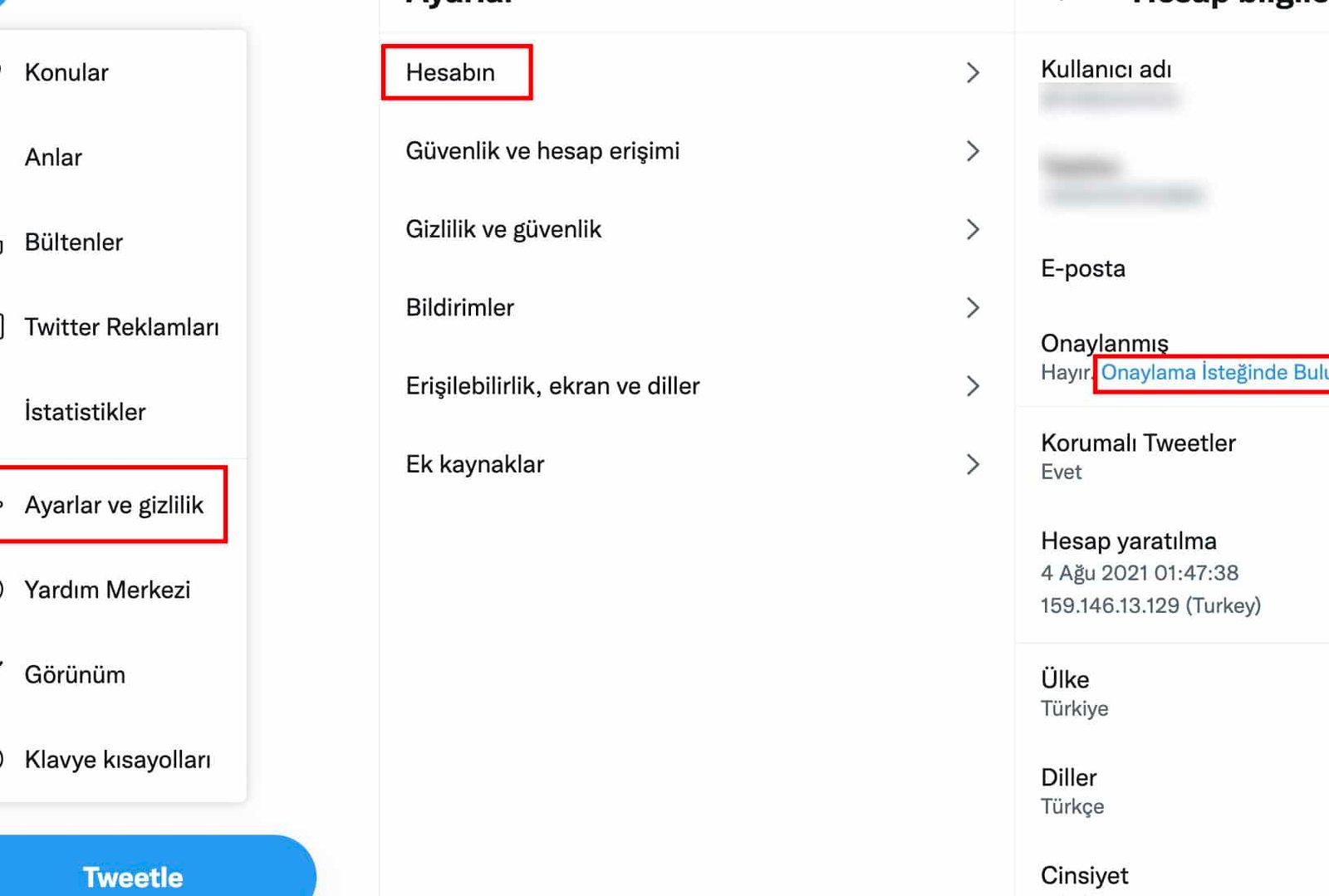 twitterda onayli hesap nasil alinir