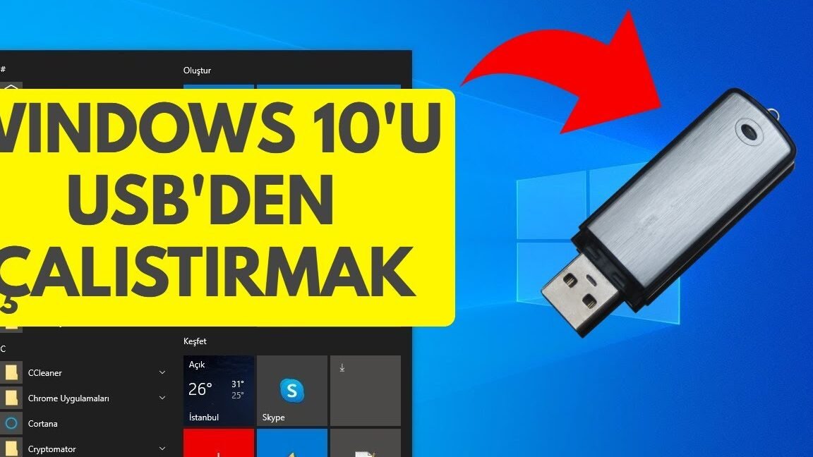 usb flash bellek ile windows nasil kurulur